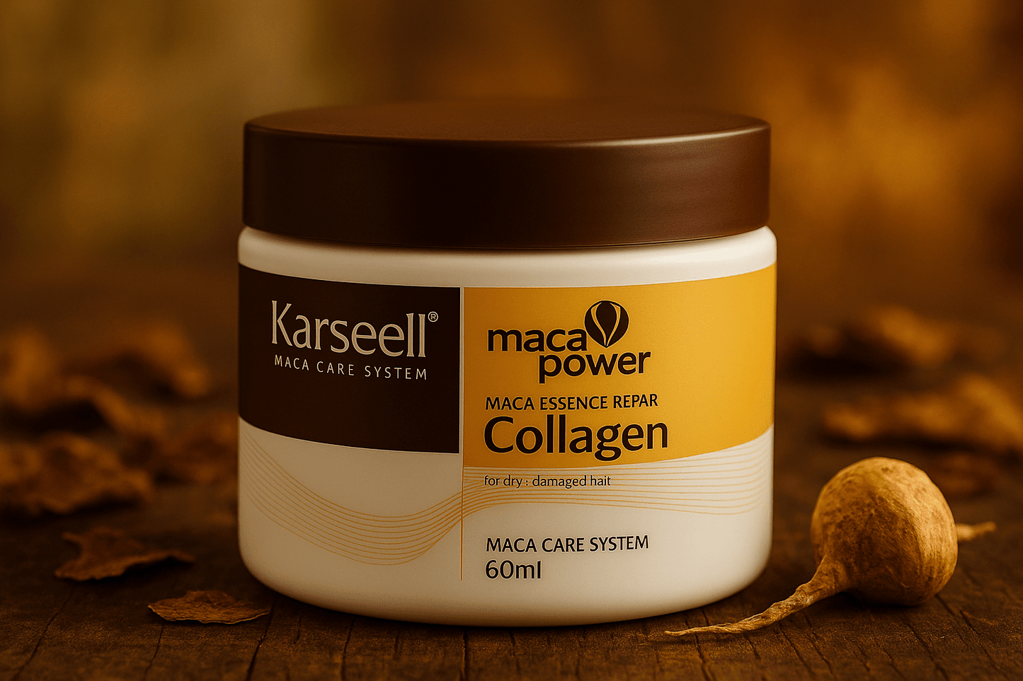 Mascarilla capilar KARSEELL para cabello seco y maltratado