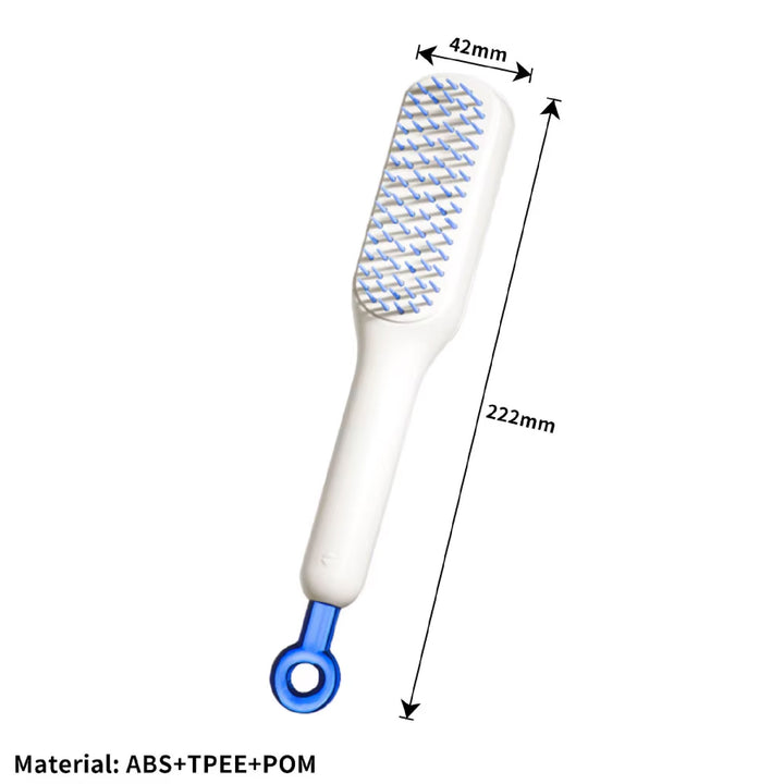 Cepillo Retráctil Cabello Peine Antiestático Autolimpiante