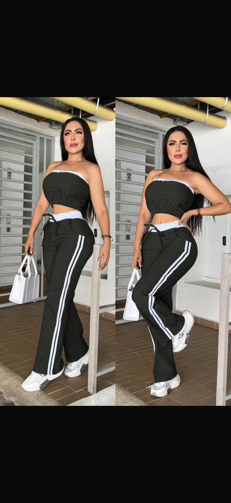 Conjunto 2 prendas Top +pantalón Britney