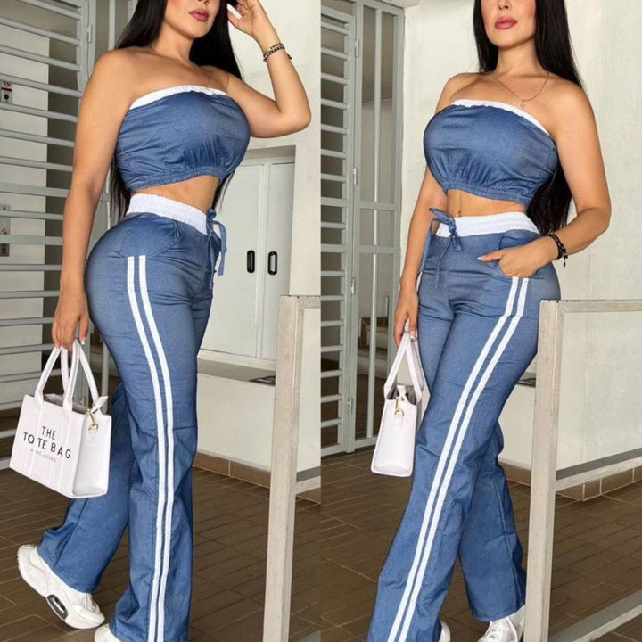 Conjunto 2 prendas Top +pantalón Britney